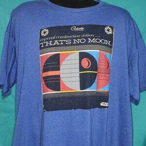 Blue Star Wars "That's No Moon" T-Shirt, Size 2X